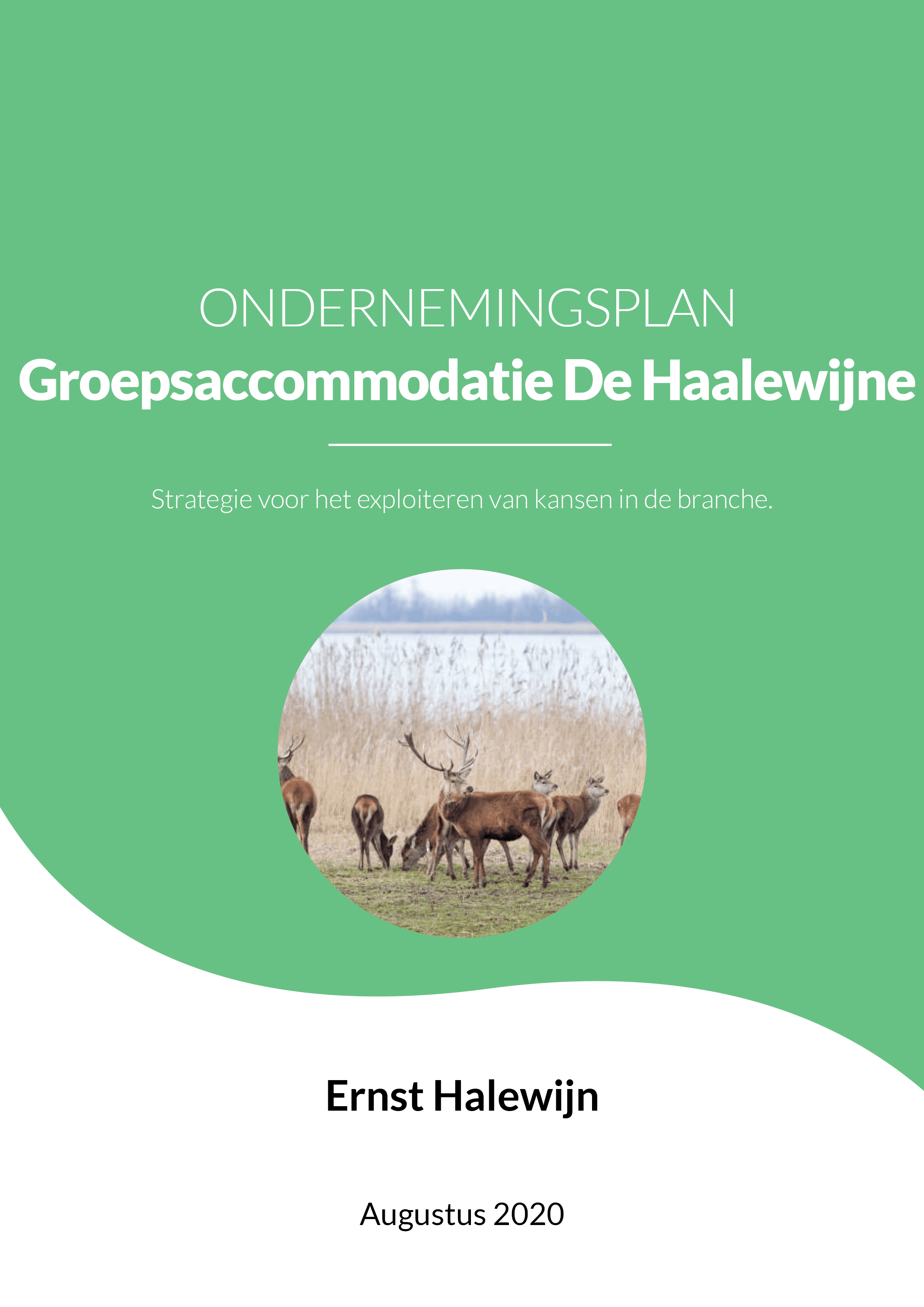 Ondernemersplan groepsaccommodatie